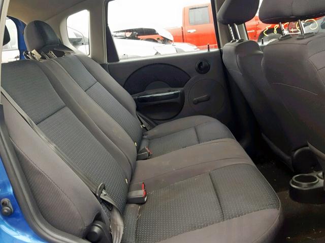 KL1TD66606B572741 - 2006 CHEVROLET AVEO BASE Көк фото 6
