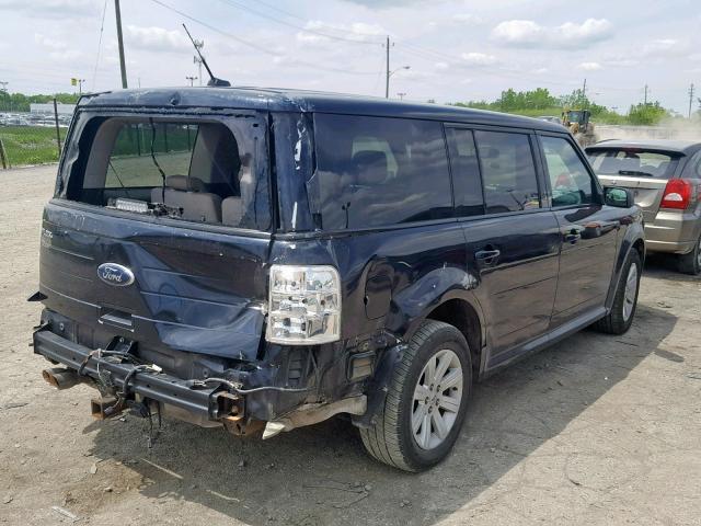 2FMGK5BCXABA54141 - 2010 FORD FLEX SE BLACK photo 4