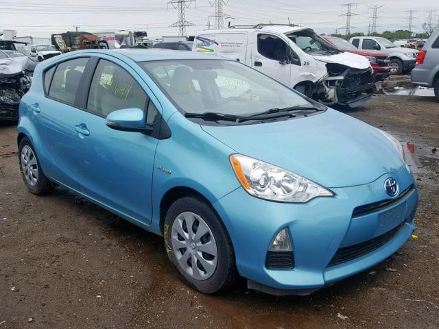 JTDKDTB37D1056085 - 2013 TOYOTA PRIUS C BLUE photo 1