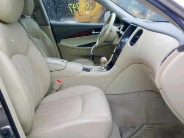 JNKAJ09F88M351072 - 2008 INFINITI EX35 BASE GRAY photo 5