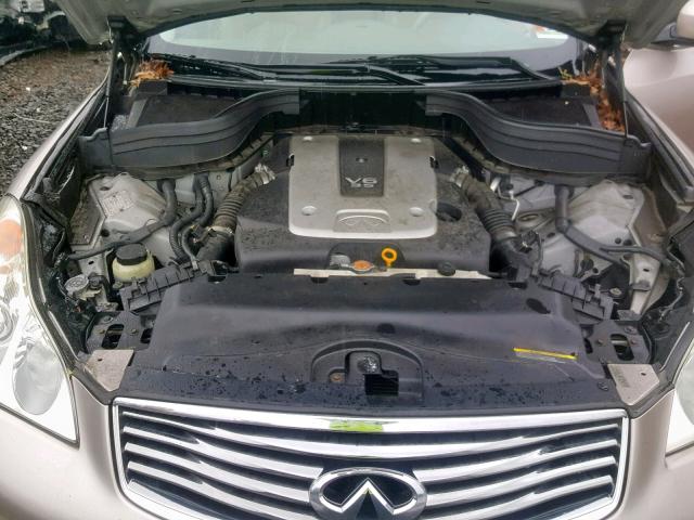 JNKAJ09F88M351072 - 2008 INFINITI EX35 BASE GRAY photo 7