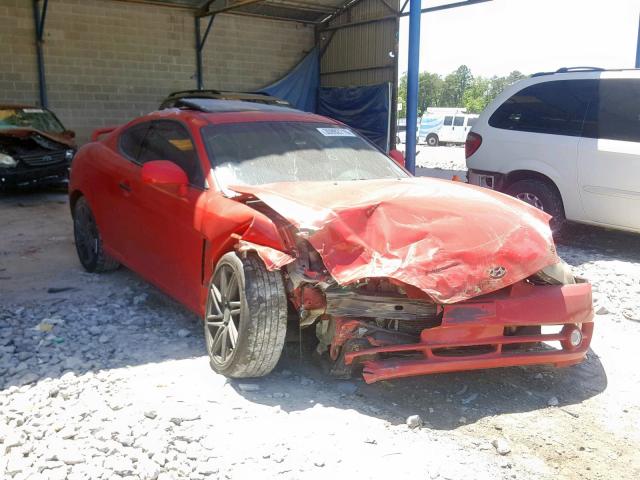 KMHHN65F84U117002 - 2004 HYUNDAI TIBURON GT RED photo 1