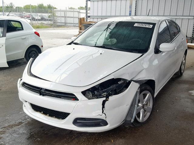 1C3CDFBB5FD265991 - 2015 DODGE DART SXT WHITE photo 2