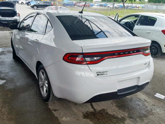 1C3CDFBB5FD265991 - 2015 DODGE DART SXT WHITE photo 3