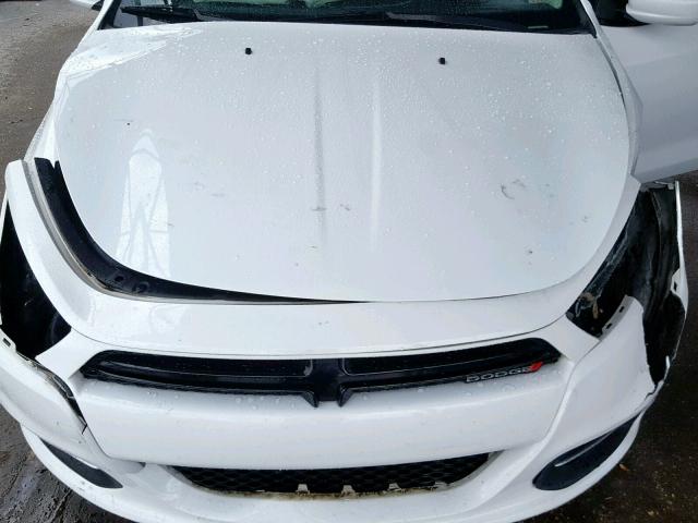 1C3CDFBB5FD265991 - 2015 DODGE DART SXT WHITE photo 7