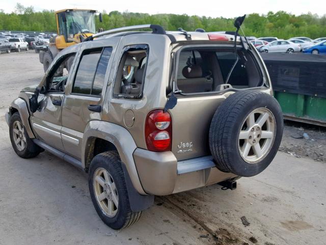 1J4GL58K35W675249 - 2005 JEEP LIBERTY LI GOLD photo 3