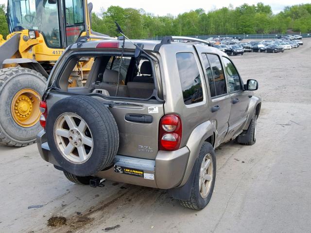 1J4GL58K35W675249 - 2005 JEEP LIBERTY LI GOLD photo 4