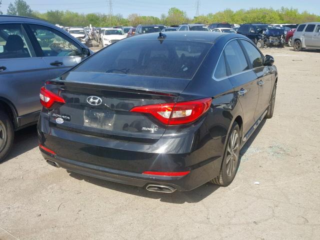 5NPE34AF6HH517468 - 2017 HYUNDAI SONATA SPO BLACK photo 4