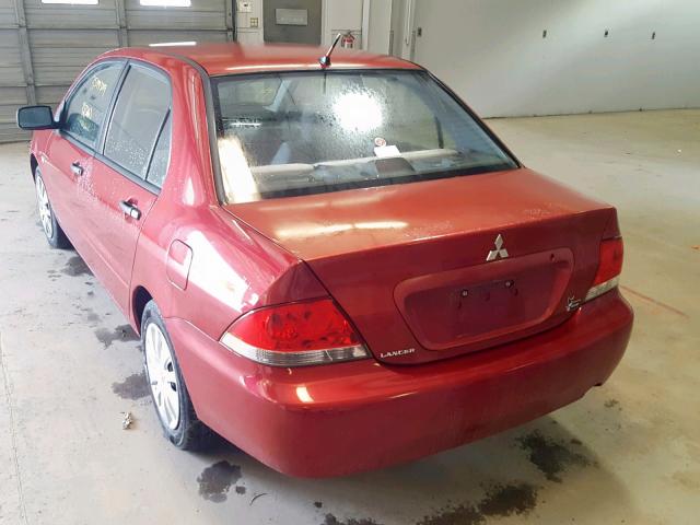 JA3AJ26E56U071386 - 2006 MITSUBISHI LANCER ES RED photo 3