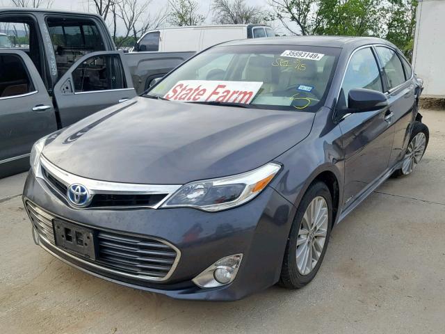 4T1BD1EB1DU018451 - 2013 TOYOTA AVALON HYB GRAY photo 2