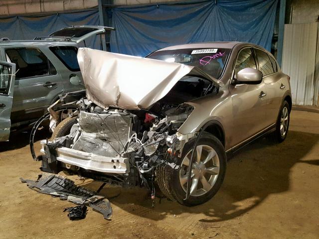 JNKAJ09F28M353478 - 2008 INFINITI EX35 BASE TAN photo 2