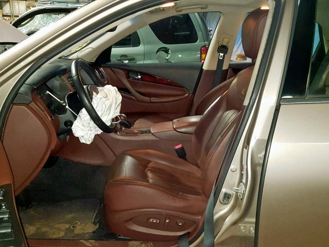 JNKAJ09F28M353478 - 2008 INFINITI EX35 BASE TAN photo 5
