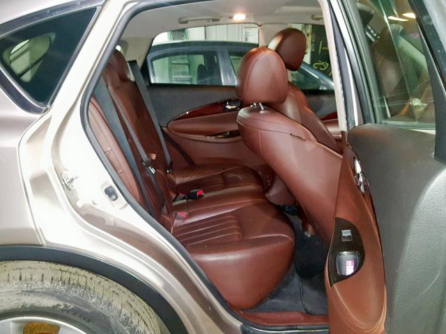JNKAJ09F28M353478 - 2008 INFINITI EX35 BASE TAN photo 6