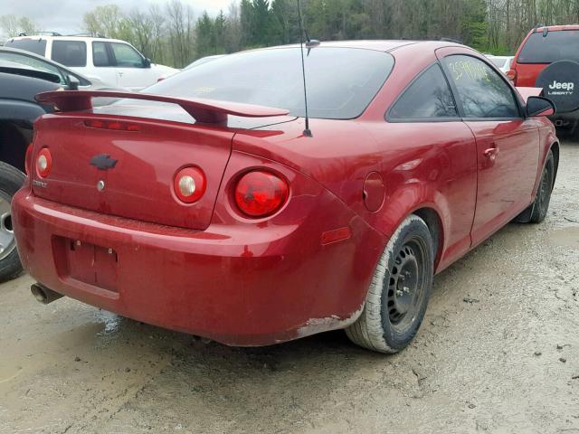 1G1AB1F59A7238020 - 2010 CHEVROLET COBALT LS RED photo 4