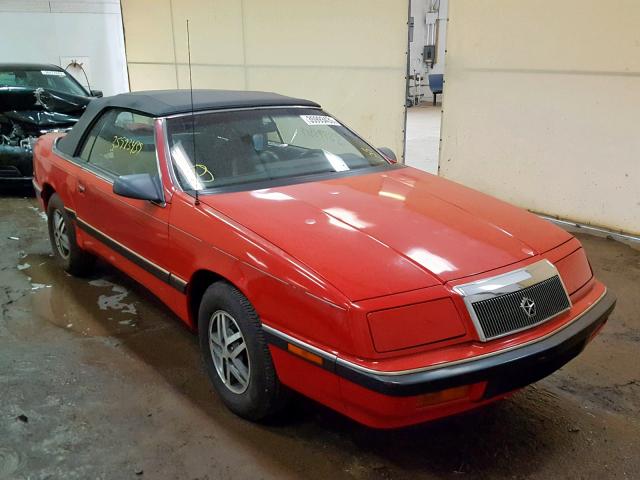 1C3XJ45J3KG175572 - 1989 CHRYSLER LEBARON RED photo 1