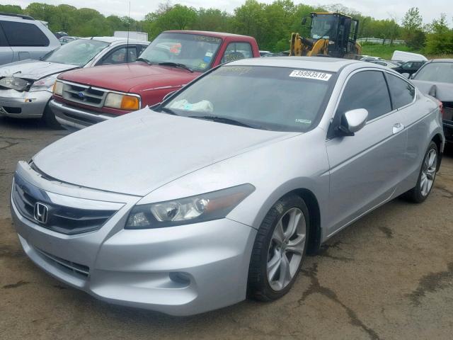 1HGCS2B86BA000721 - 2011 HONDA ACCORD EXL SILVER photo 2