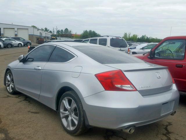 1HGCS2B86BA000721 - 2011 HONDA ACCORD EXL SILVER photo 3