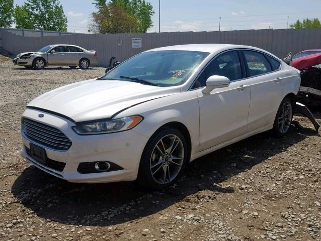 3FA6P0D96FR160395 - 2015 FORD FUSION TIT WHITE photo 2