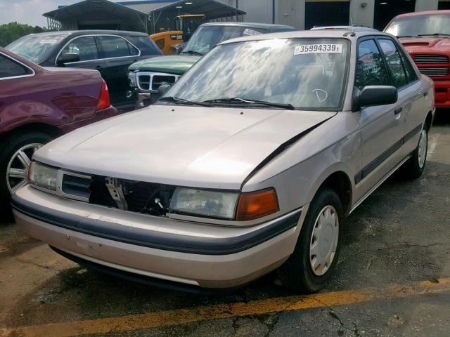 JM1BG2248P0645649 - 1993 MAZDA PROTEGE DX TAN photo 2