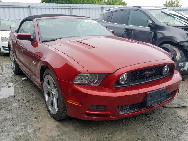 1ZVBP8FF9E5227287 - 2014 FORD MUSTANG GT RED photo 1