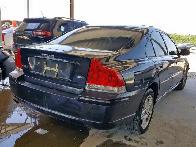 YV1RS592772604026 - 2007 VOLVO S60 2.5T BLACK photo 4