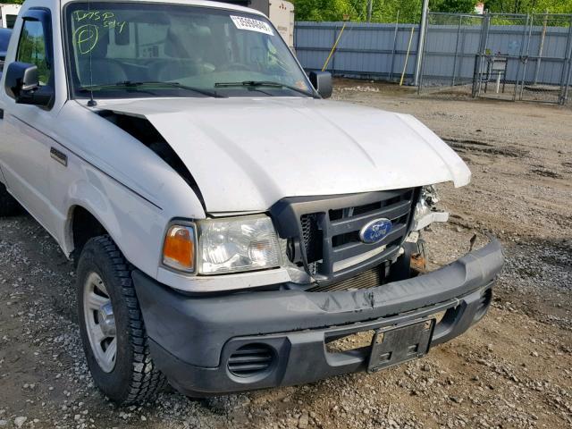 1FTKR1AD7BPA25705 - 2011 FORD RANGER WHITE photo 9