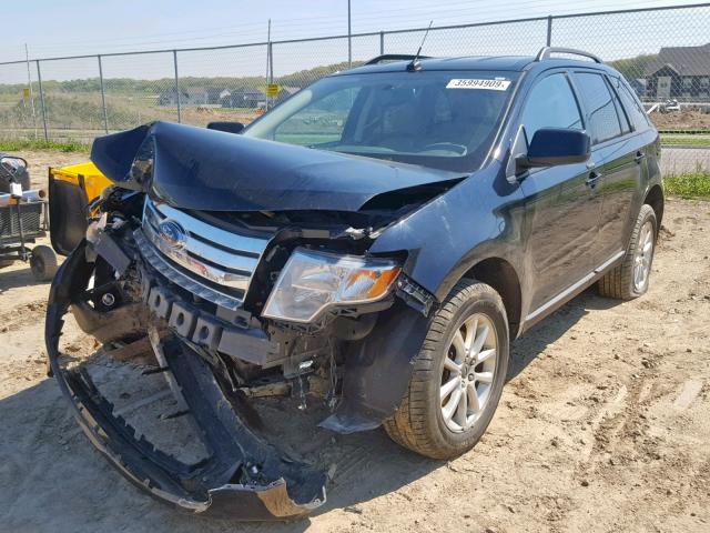 2FMDK48CX9BB01037 - 2009 FORD EDGE SEL BLACK photo 2