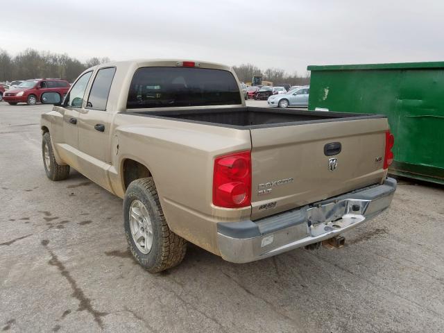 1D7HE48N55S224166 - 2005 DODGE DAKOTA QUAD SLT  photo 3