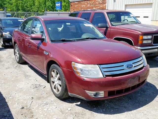 1FAHP24W18G169896 - 2008 FORD TAURUS SEL RED photo 1