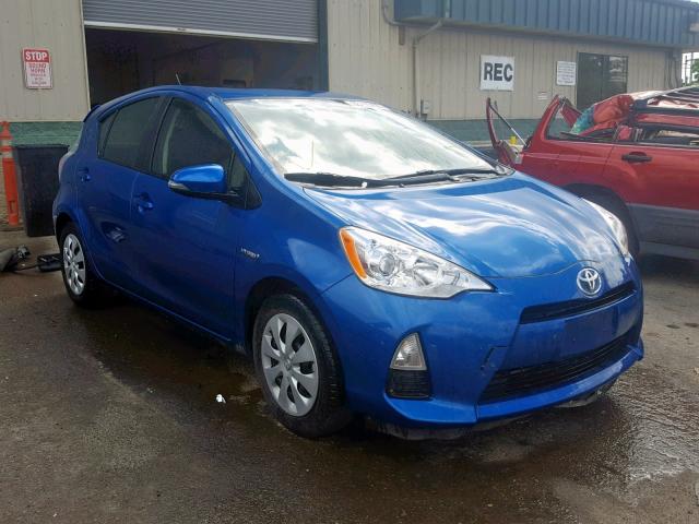 JTDKDTB39D1058095 - 2013 TOYOTA PRIUS C BLUE photo 1