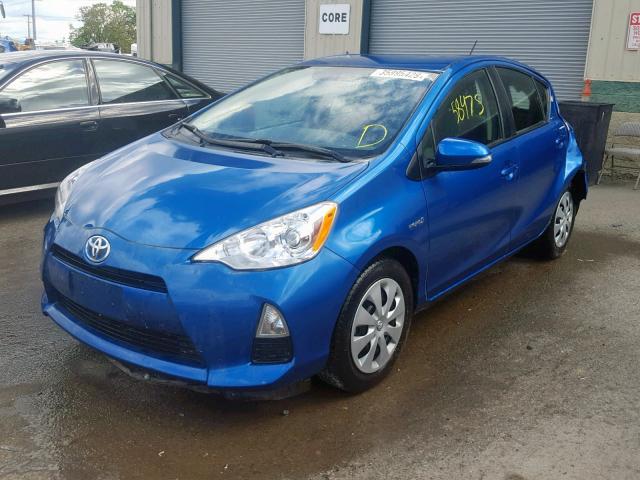 JTDKDTB39D1058095 - 2013 TOYOTA PRIUS C BLUE photo 2