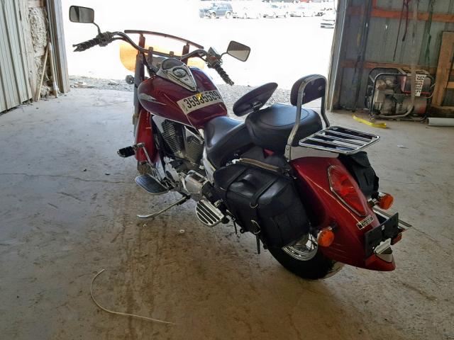 1HFSC52094A101344 - 2004 HONDA VT1300 S BURGUNDY photo 3