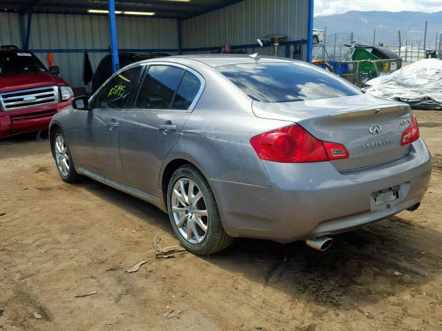 JNKCV61F19M364467 - 2009 INFINITI G37 GRAY photo 3