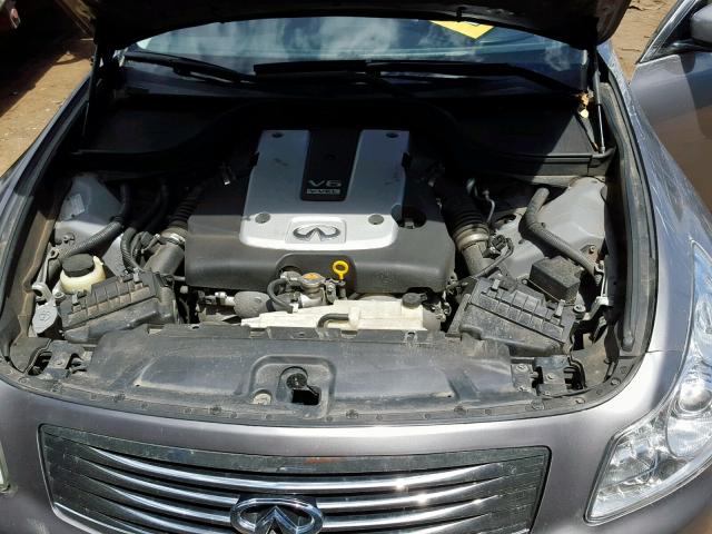 JNKCV61F19M364467 - 2009 INFINITI G37 GRAY photo 7