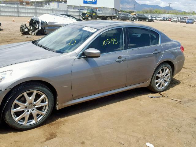 JNKCV61F19M364467 - 2009 INFINITI G37 GRAY photo 9