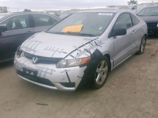 2HGFG12866H525228 - 2006 HONDA CIVIC EX SILVER photo 2