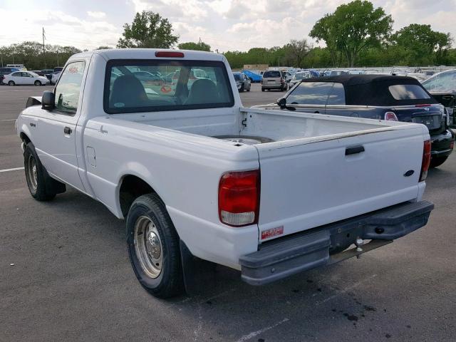 1FTYR10C7YPA29555 - 2000 FORD RANGER WHITE photo 3