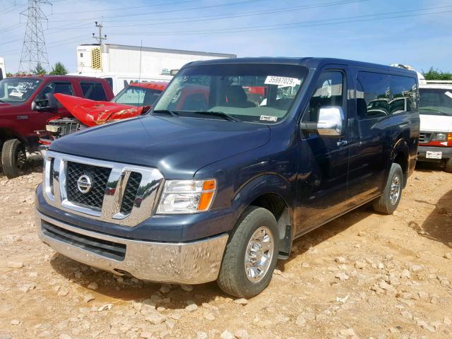 5BZBF0AA6FN851097 - 2015 NISSAN NV 3500 BLUE photo 2