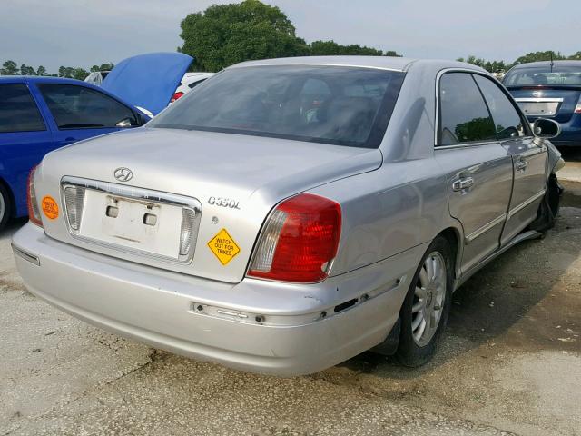 KMHFU45E24A276735 - 2004 HYUNDAI XG 350 SILVER photo 4