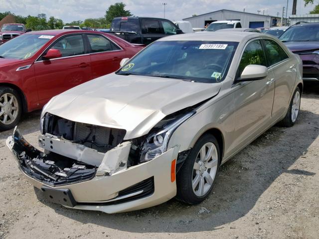 1G6AA5RAXF0115257 - 2015 CADILLAC ATS CREAM photo 2