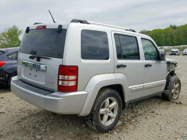 1J8GN58K48W286410 - 2008 JEEP LIBERTY LI SILVER photo 4