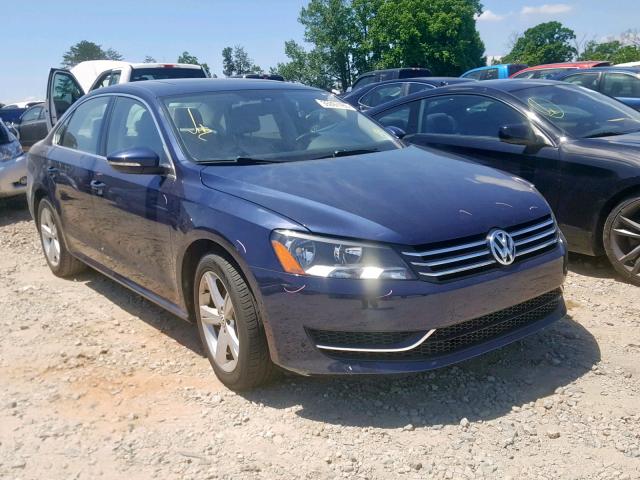 1VWBP7A30CC084682 - 2012 VOLKSWAGEN PASSAT SE BLUE photo 1