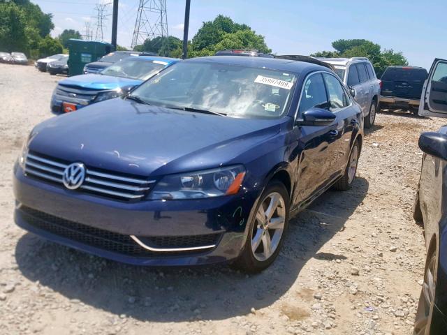 1VWBP7A30CC084682 - 2012 VOLKSWAGEN PASSAT SE BLUE photo 2