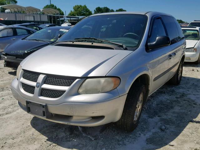 1D4GP45R74B563942 - 2004 DODGE CARAVAN SX SILVER photo 2