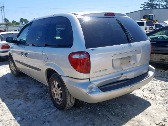 1D4GP45R74B563942 - 2004 DODGE CARAVAN SX SILVER photo 3