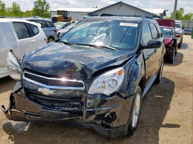 2GNALDEK1C6400228 - 2012 CHEVROLET EQUINOX LT BLACK photo 2