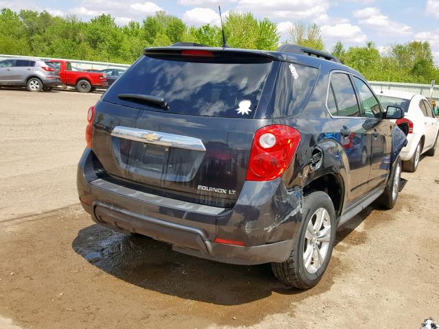 2GNALDEK1C6400228 - 2012 CHEVROLET EQUINOX LT BLACK photo 4