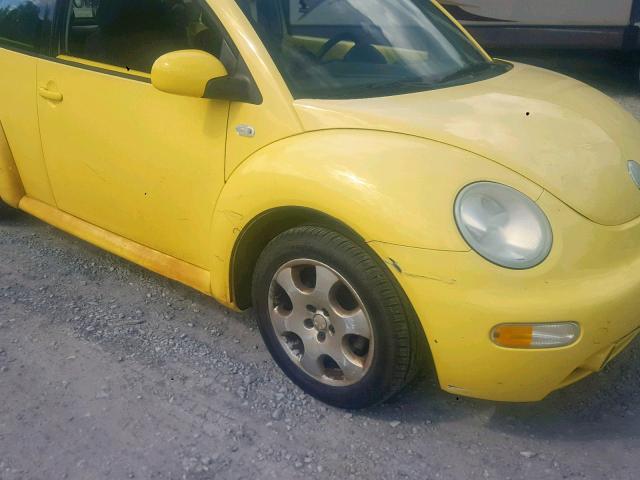 3VWCK21C53M403191 - 2003 VOLKSWAGEN NEW BEETLE Sarı foto 9