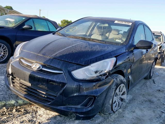 KMHCT4AE5GU985870 - 2016 HYUNDAI ACCENT SE BLACK photo 2