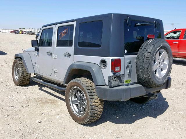 1J4GA39127L107272 - 2007 JEEP WRANGLER X SILVER photo 3